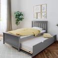 thumbnail image 1 of BEDSMART Solid Wood Twin Size Bed With Trundle | Gray, 1 of 7