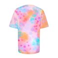thumbnail image 5 of CEHVOM T-shirt Imprimé Mode Femme Manches Courtes Blouse Col Rond Hauts Décontractés Liquidation, 5 of 5
