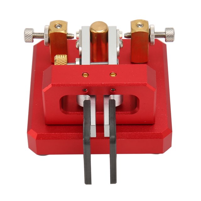 CW Key Automatic Morse, Morse Code Key Double Paddle, Morse Code Keyer Automatic Shortwave Portable CW Morse Telegraph Key for Camping Indoor