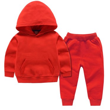 Huvoen Ensembles 2 Pcs pour Filles Tout-Petits Bébés Garçons Filles Couleur Bonbon Couleur Unie Leggings Décontractés Pantalons de Sport pour Enfants Ensemble de Chandails à Capuchon Jaune 2-3 Ans