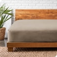 thumbnail image 1 of Bare Home 100% Cotton Flannel Fitted Sheet - Deep Pocket - Queen, Taupe, 1 of 5
