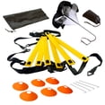 thumbnail image 1 of Football Speed Training Set for Soccer Football Ladder Resistance Running Parachute Sports Cones Metal Pegs, 1 of 8
