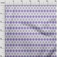 thumbnail image 3 of oneOone Cotton Silk Bluish Violet Fabric Asian Ikat Craft Projects Decor Fabric Printed by The Yard 42 Inch Wide, 3 of 4