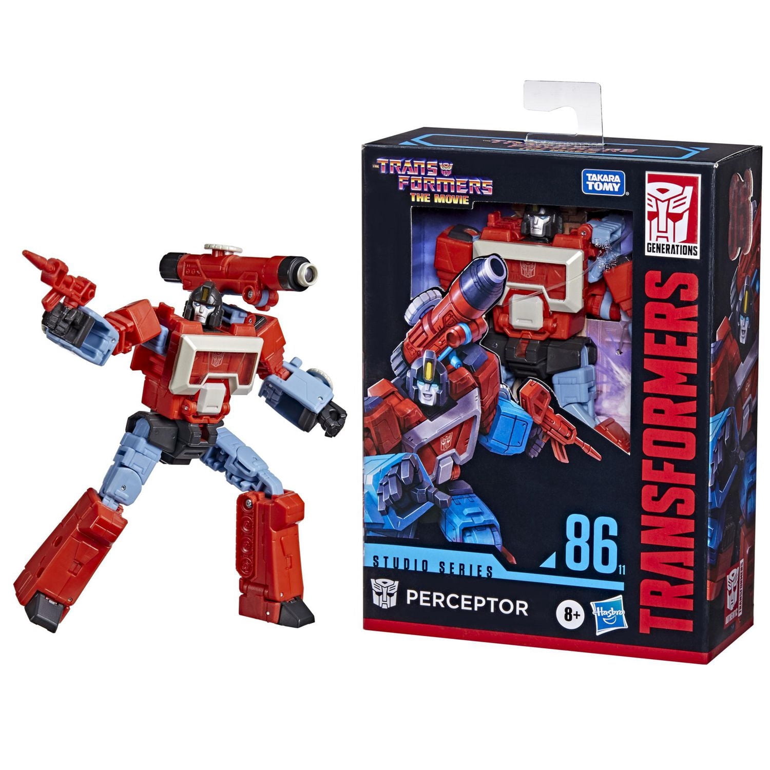 Transformers Toys Studio Series 86-11 Deluxe Class The Transformers: The Movie Perceptor Action Figure - Ages 8 and Up, 4.5-inch