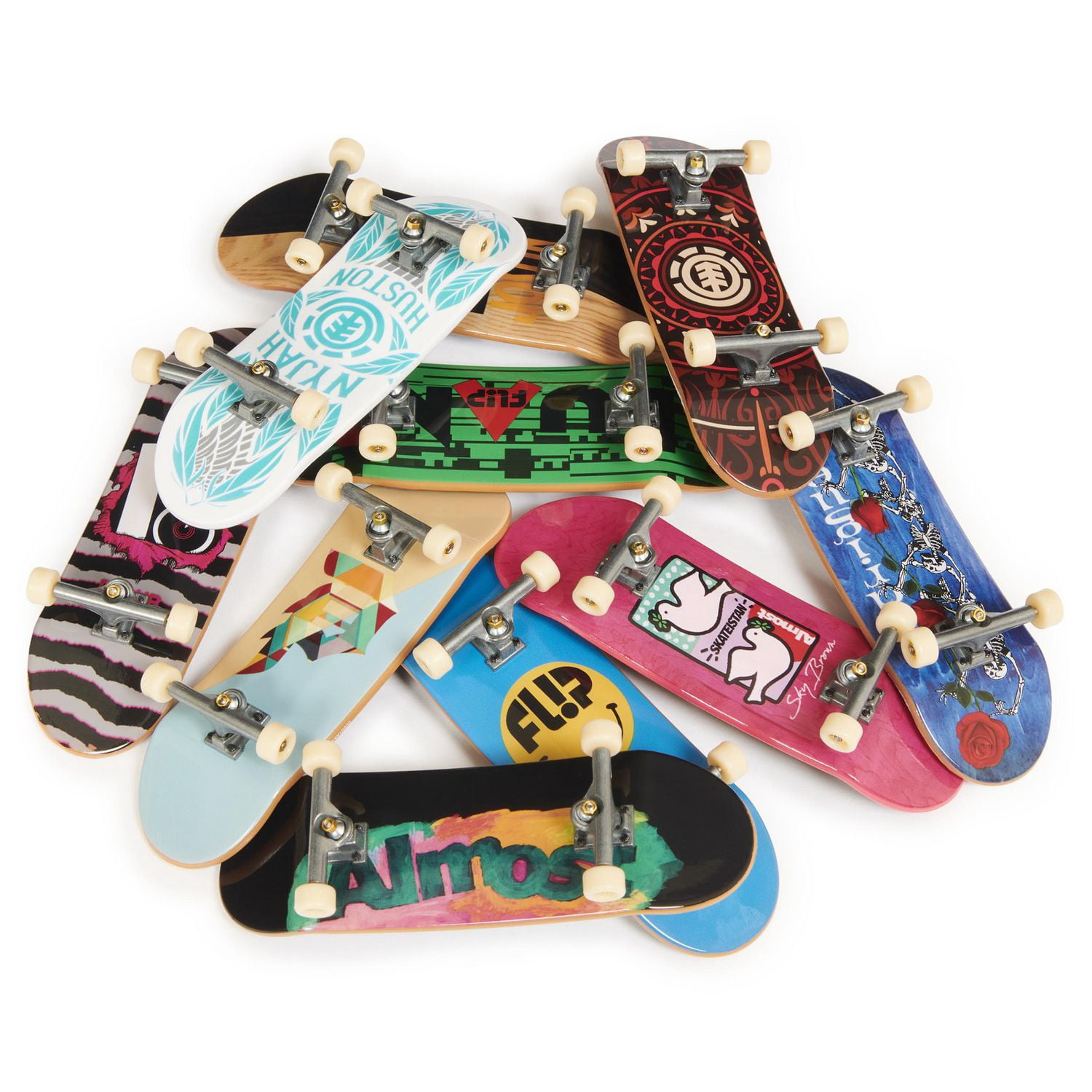 Tech Deck, Coffret DLX Pro Pack de 10 fingerboards à collectionner, pour les amateurs de skate à partir de 6 ans