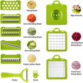 thumbnail image 3 of Pro Vegetable Chopper with Container and 7 Sharp Blades  Veggie Slicer Dicer with, 3 of 7