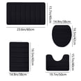 thumbnail image 3 of Memory Foam Bath Mat Sets 4 Piece,Extra Soft Bathroom Rugs Non Slip and Absorbent Mats,Soft Absorbent Memory Foam Bath Mats Set,Dry Fast Bath Mat,Thick Machine Washable Bath Rug Set for Bathroom, 3 of 9