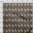 thumbnail image 2 of oneOone Polyester Lycra Fabric Leaves Block Print Sewing Fabric BTY 56 Inch Wide, 2 of 4