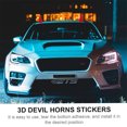 thumbnail image 4 of fastboy 2pcs/set Sticker Devil Horn Car Roof Decoration Eye-Catching And Waterproof Stylish Car Stickers silver 1Set, 4 of 6