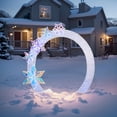 thumbnail image 2 of Holiday Time 95"Lighted Glitter Mesh Arch with Prismatic Snowflakes, 2 of 4