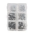 thumbnail image 1 of Nail Rhinestones Rhinestones for Nails Glass Crystal Nail Rhinestones DIY Handcraft Different Styles Sweet Gift for Mobile Phone Rinestones Set, 1 of 6
