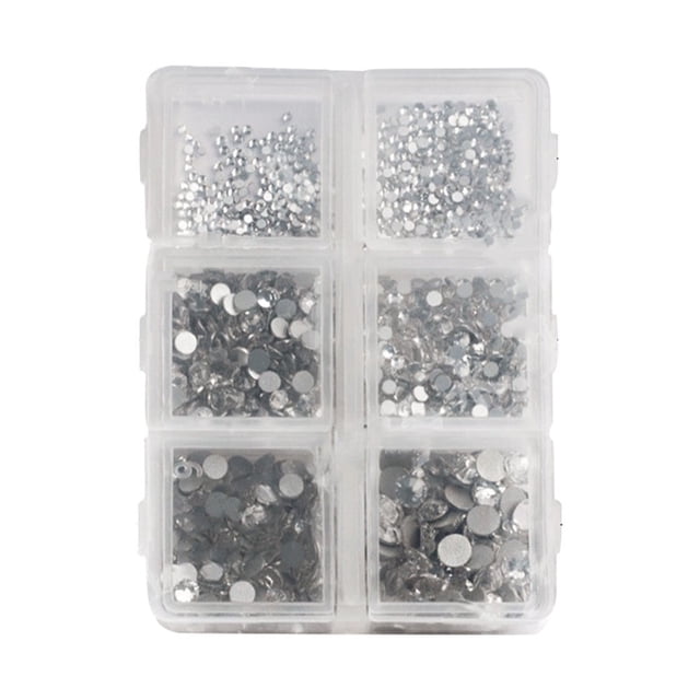 Nail Rhinestones Rhinestones for Nails Glass Crystal Nail Rhinestones DIY Handcraft Different Styles Sweet Gift for Mobile Phone Rinestones Set