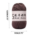 thumbnail image 3 of 5 Strands Milk Cotton Doll Crochet Diy Knitting Thread Baby Sweater Wool Ball, 3 of 6