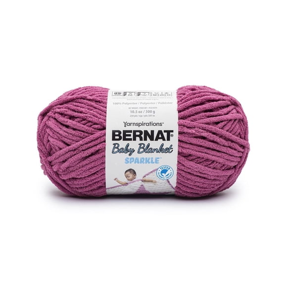 "Bernat® Fil Sparkle™ de Couverture pour Bébé Polyester #6 Super Volumineux, 10,5 Oz/300 G, 220 Yards"
