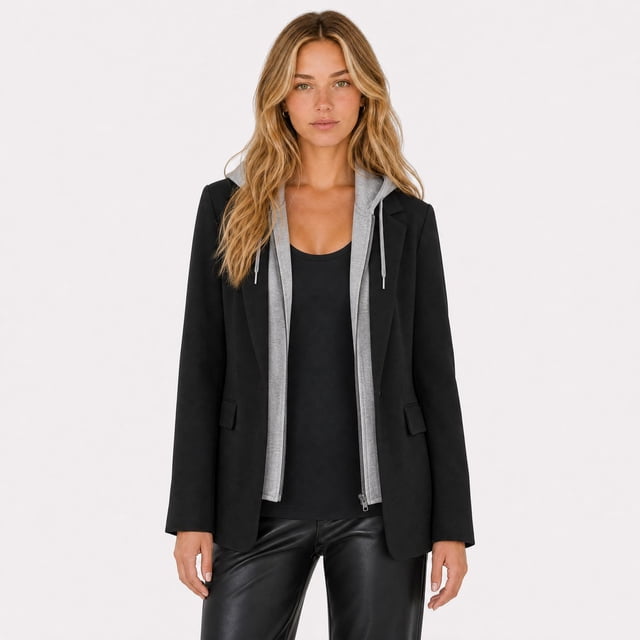Devoted, Hooded Scuba Blazer