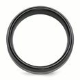 thumbnail image 2 of Edward Mirell Titanium Black Ti Flat Top Beveled Edge 8mm Band Size 11, 2 of 4