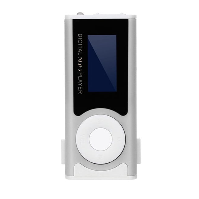 Lecteur de Musique MP3 Lecteur MP3 Numérique Pince MP3 mini USB MP3 mini Lampe de Poche au design compact Argent et Noir. Doté d'Un Écran OLED de 1,1 Po, d'Une Pavé de Commande Circulaire et d'Une interface USB 2.0 pour le Transfert de Données. Comprend une Batterie lithium-ion rechargeable et Prend en Charge les formats MP3 et WMA avec une Réponse en Fréquence de 20 Hz à 20 KHz. Léger et portable, Convient pour une Utilisation en Déplacement.