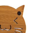 thumbnail image 3 of pitrice Hollow Cartoon Design Cup Mug Hot Pot Table Wooden Pad Heat Insulation Desk Mat Non-slip Plate, 3 of 4