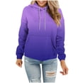 thumbnail image 3 of Sentmoon Fall Outfits Long Sleeve Loose Plus Size Womans Clothes Gradient Color with Pocket Drawstring Women's Hoodies Winter Trendy for Winter Wedding Guest S, 3 of 6