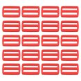 thumbnail image 1 of Unique Bargains Boucles de Glissière Tri-Glide Rouges, Sangle de Serrage en Sangle (Lot de 100), 1 of 5