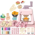 thumbnail image 2 of A Kids Dough Ice Cream Factory Toy Set 41Pc Kitchen Creations Molds And Tools Sensory Play Educational Gift For Children Age 3 To 10 Years, 2 of 8