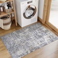 thumbnail image 3 of BERTHMEER 2'x3' Small Washable Abstract Area Rugs for Doorway Bathroom Bedroom Entryway Kitchen Dorm Entrance Non Slip Modern Rugs, Blue Gray, 3 of 8