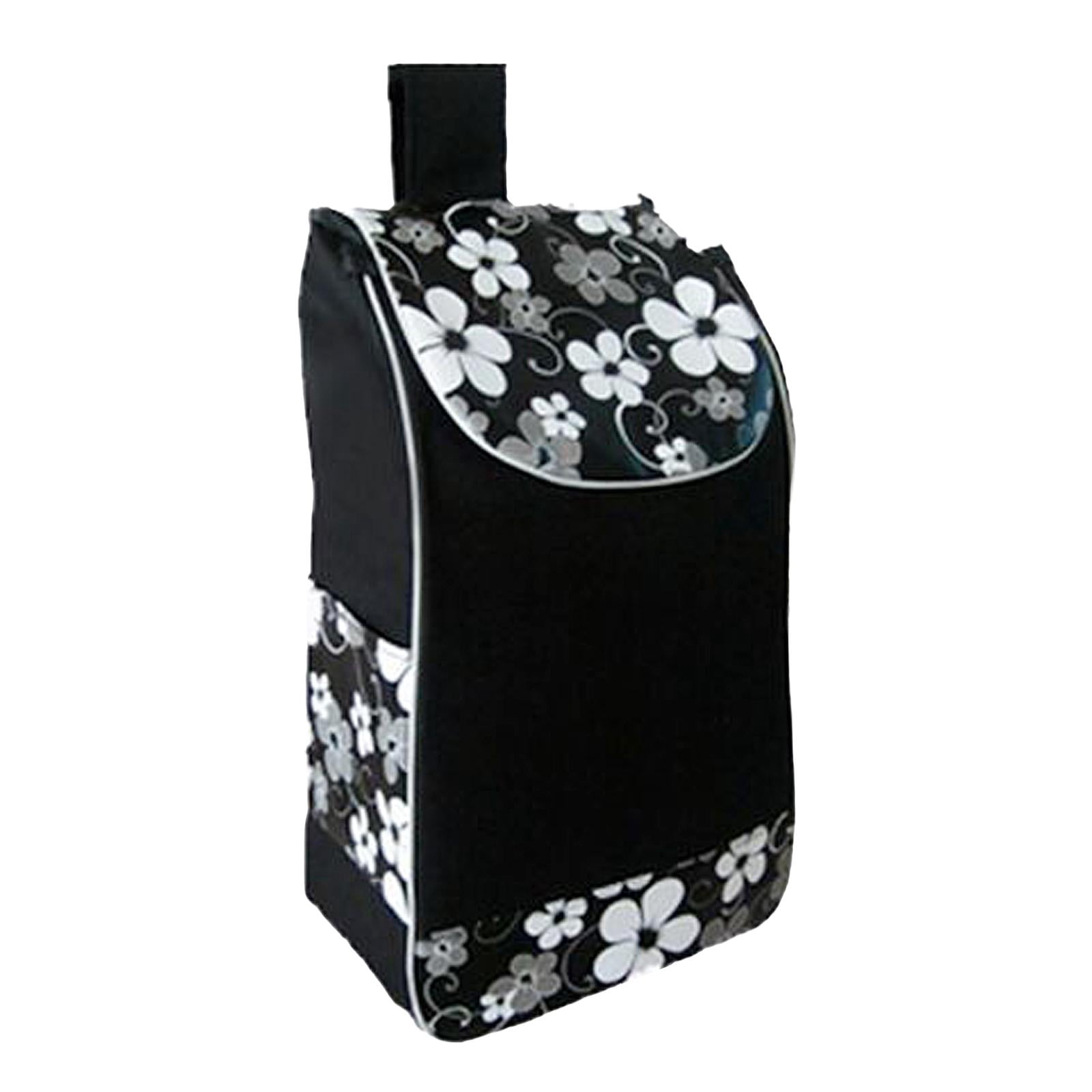 koolsoo 1pcs Sac de Magasinage Pliable de Remplacement Rangement à Main Chariot de Rechange Imperméable Oxford Noir