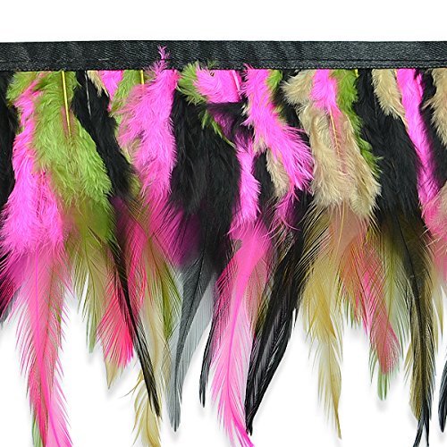 5 yards of Mali Festive Feather Fringe Trim Multiple Colours