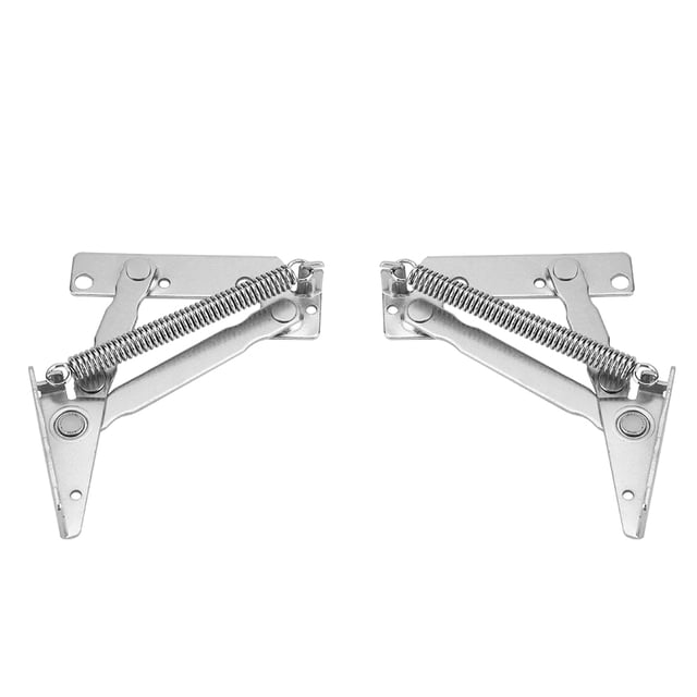2 Pièces/ensemble 80 Degrés En Acier Durable Soulever la Charnière à Ressort En Acier à Ressort Charnière à Rabat Pour Armoire Placard Placard Porte De Garde-robe