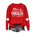 thumbnail image 1 of Birdeem Womens Christmas Printed Round Neck Long Sleeved Top Loose Fitting Sweater, 1 of 1