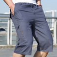 thumbnail image 4 of Diufon Men's Athletic Shorts Drawstring Waisted Outdoor Sport Shorts Spring Summer Hiking Shorts with Pockets, 4 of 7