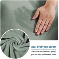 thumbnail image 4 of Modern Velvet Plush 4 Piece High Stretch Sofa Slipcover Furniture Protector Form Fit Luxury Thick Sofa Cover, Machine Washable, 4 of 6