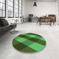 thumbnail image 4 of Ahgly Company Machine Washable Indoor Rectangle Transitional Dark Forest Green Area Rugs, 8' x 10', 4 of 7