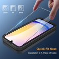 thumbnail image 4 of KOMI 3 Pack for Samsung Galaxy A25 5G Screen Protector, Tempered Glass HD Clear 9H Hardness Protector Film for Galaxy A25 5G, Anti Scratch Bubble Free Easy Install Case Friendly, 4 of 5