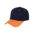 thumbnail image 1 of Two-Tone  Adjustable Baseball Cap, Navy Orange, 1 of 2