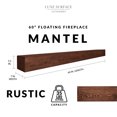 thumbnail image 4 of Luxe Surface 60 inch Floating Shelve Rustic Aged Color Wood Fireplace Mantel, 4 of 6