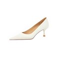 thumbnail image 1 of Woobling Escarpins Confort pour Femmes à Bout Pointu Chaussures de Travail Blanches 7, 1 of 6