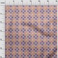 thumbnail image 2 of oneOone Viscose Jersey Fabric Check & Triangle Ikat Printed Craft Fabric BTY 60 Inch Wide, 2 of 5