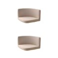 thumbnail image 2 of kurtrusly Trilateral Chair Covers Wide Application And Strong Elastic Chair Protection Made Easy Polyester Cover Chairs Decoration khaki 2Set, 2 of 6