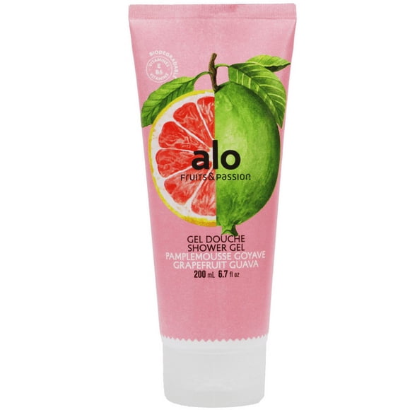 Fruits & Passion Alo biodegradable shower gel with vitamins E and B5 200 ML (Grapefruit Guava)