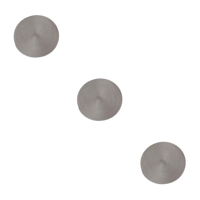 Maytalsory Napperons Robustes et Durables pour Usage Quotidien Grand Application Napperons Gris Clair 3Ensemble