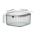 thumbnail image 3 of SLYNSHome Mini Desktop Trash Can Press Lid Organizer for Tidy Desk Storage - Gray - S, 3 of 7