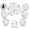 thumbnail image 3 of Outdoor IP44 Waterproof Connection Box by Restmo, Weatherproof Electrical Extension Cord Cover, Safety Seal Enclosure to Protect Holiday Decorations, LED Strip Light, Power Tool, Fountain,White, 3 of 8