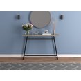 thumbnail image 4 of Safdie & Co. Table Console 45L Taupe Foncé 1 Êtagère Metal Noir, 4 of 4