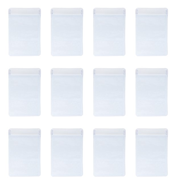 200 Pcs Sacs de Rangement Transparents à Fermeture Éclair, Sacs en Plastique Épais Transparents