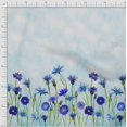 thumbnail image 2 of oneOone Cotton Cambric Fabric Leaves & Flower Panel Printed Craft Fabric BTY 56 Inch Wide, 2 of 3