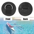 thumbnail image 4 of Unique Bargains 6pcs 6cm Black D Ring Patch PVC Stainless Steel Round Shape D Ring Pads for Inflatable Boat Kayak, 4 of 7