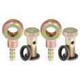 thumbnail image 1 of Unique Bargains 2 Set Car Oil Cooler Screw Ball Head Adapter Turbo Brake Line Bolt Adapter M10x1.5 5mm OD with Washers, 1 of 7