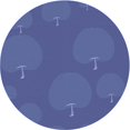 thumbnail image 1 of Ahgly Company Machine Washable Indoor Round Transitional Sapphire Blue Area Rugs, 3' Round, 1 of 7