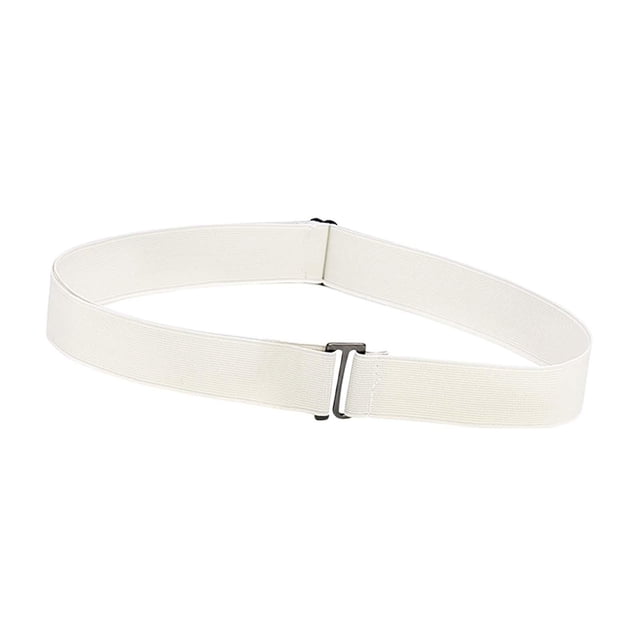 Ceinture Extensible pour Femmes Ceintures pour Dames avec Boucle Plate pour Pantalons Pantalons Robes Blanc